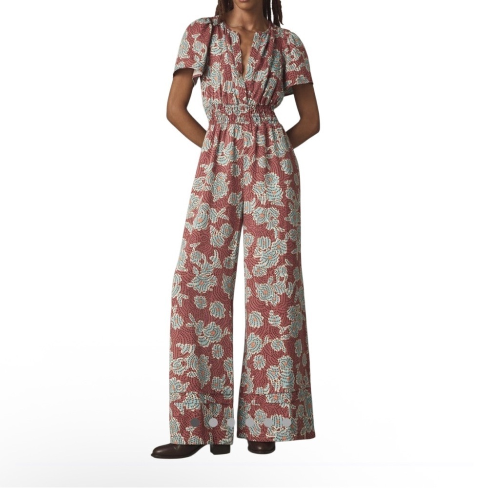Anthropologie Somerset Jumpsuit
 Floral Pockets Women Size XS